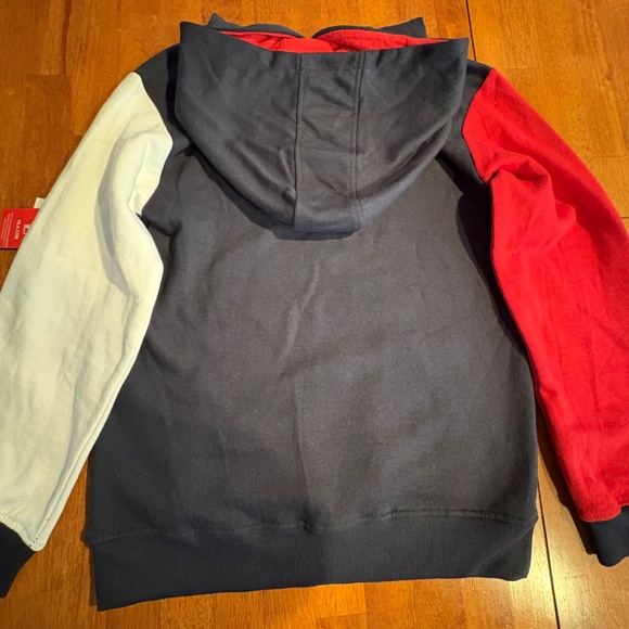 Fila Boys Hooded Sweatshirt Size M Navy Blue and Red NEW WITH TAGS - Picture 6 of 6